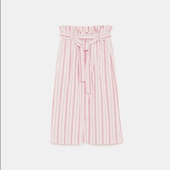 Zara Rustic Striped Midi Skirt - Picture 3 of 3